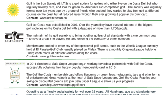 Society Golf In Costa Del Sol