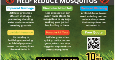 Reduce mosquitos with artifical grass in Marbella.