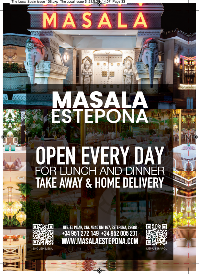 Indian restaurant Costa Del Sol