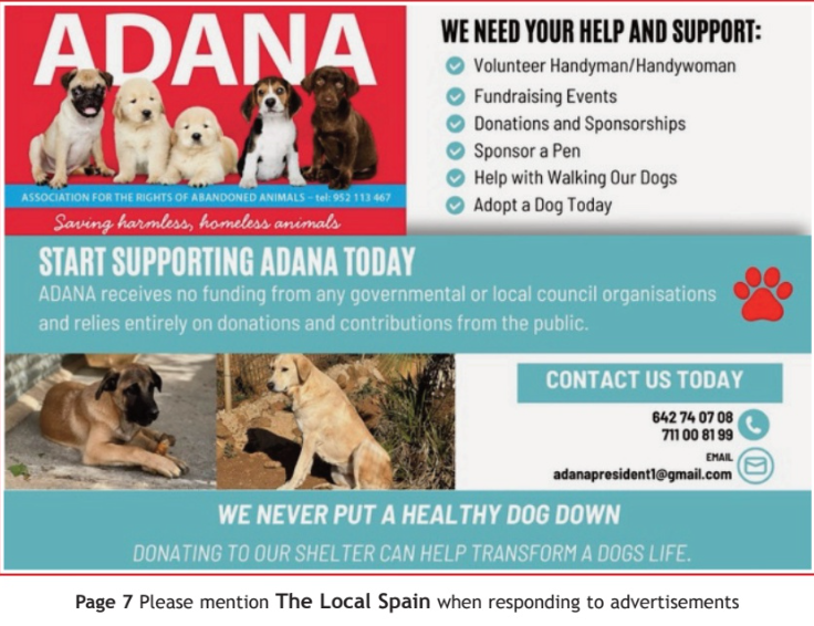 ADANA - dog rescue centre in Malaga